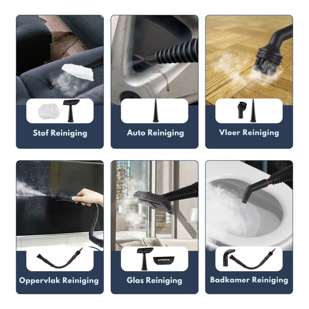 SteamCleaner Pro™ | Hygiënisch schoon binnen seconden