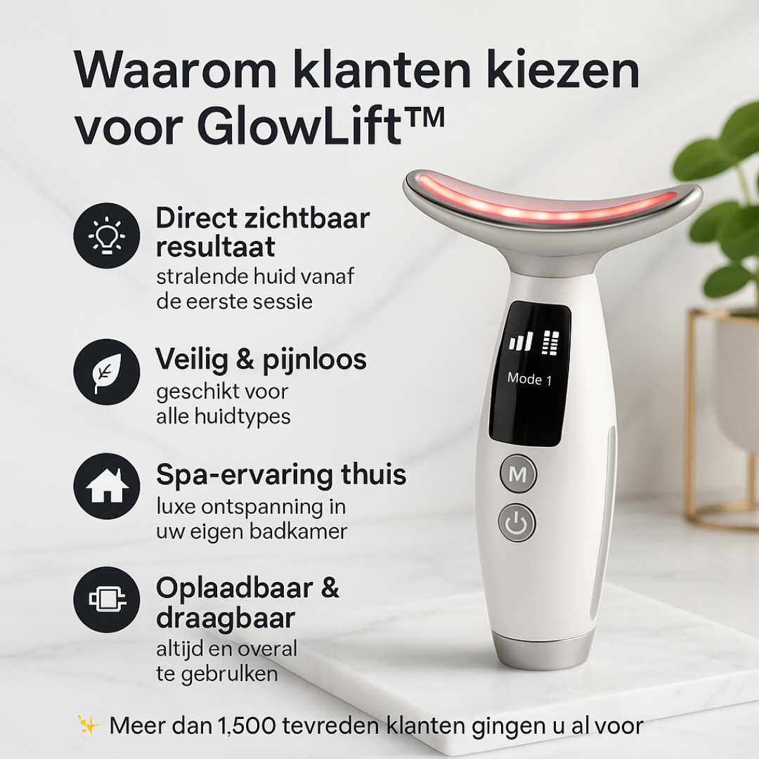 GlowLift™ | Geen slappe huid meer.