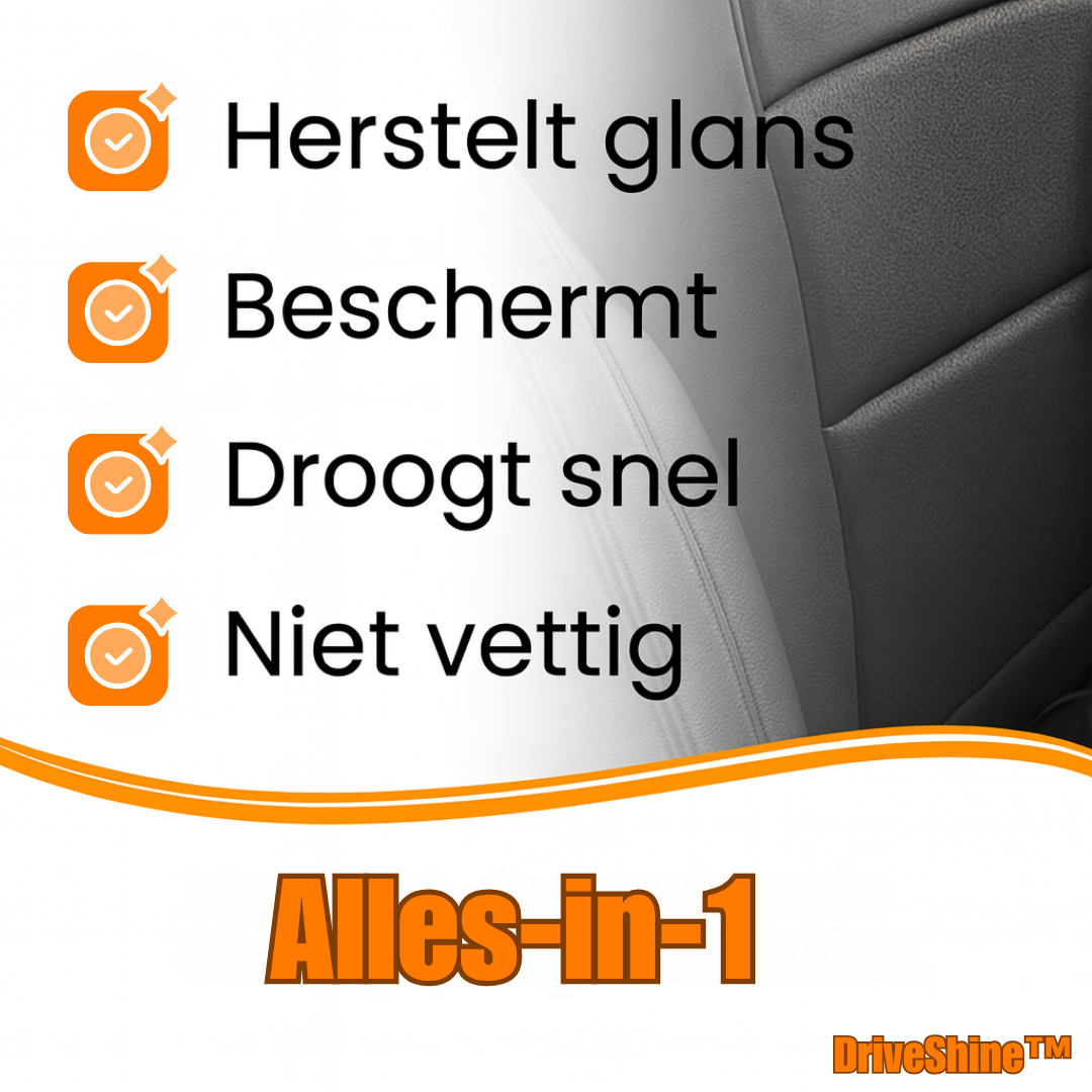 DriveShine™ | Houdt autoleer soepel en beschermd