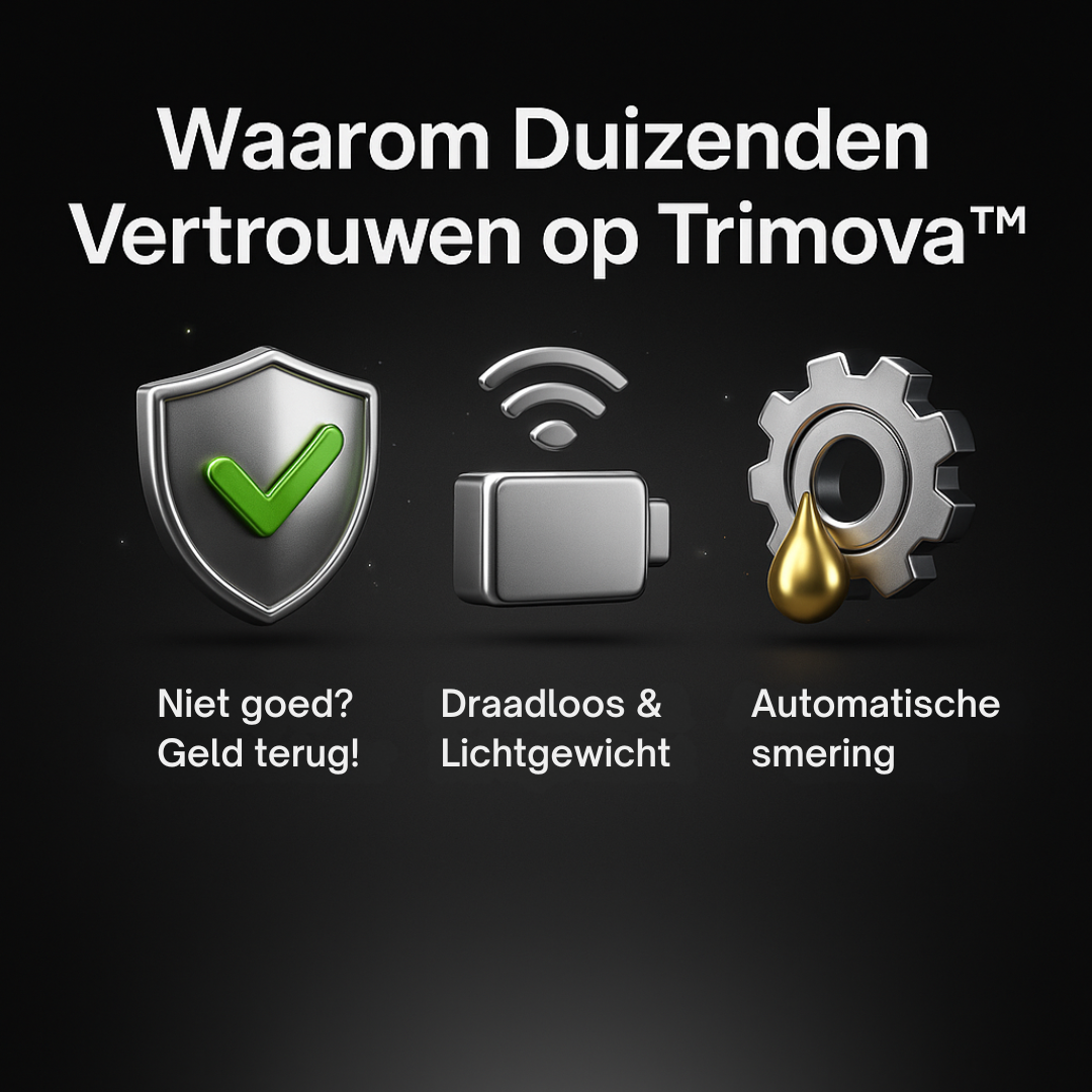 Trimova™ | Krachtig snoeien zonder kabels